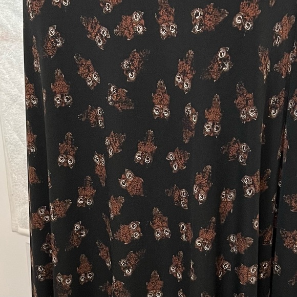Owl Pattern Maxi Skirt - Picture 3 of 4
